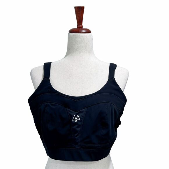 Maaree High Impact Sports Bra‎ Size 32FF Women's Black Solidarity Workout - Picture 1 of 11